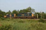 CSXT 8836 Leads the Rail Extra at Cressey